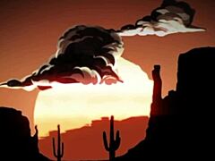 3D Cowgirl Rides Big Black Cock in Wild West