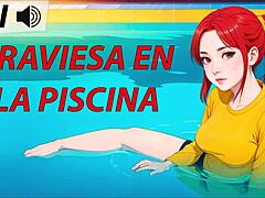 Naughty Joi Hentai In Pool Spanish Voice