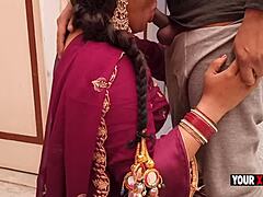 Big-boobed Punjabi bhabhi gets pissing and fucking hardcore