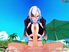 Arlecchino Bikini Sex On Beach, Hard And Wild, Genshin Impact Full At Fantasyking3!