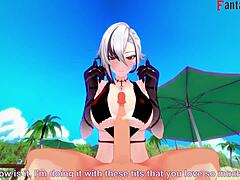 Arlecchino Bikini Sex On Beach, Hard And Wild, Genshin Impact Full At Fantasyking3!