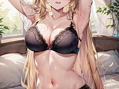 Want a happy birthday surprise from new friend? 3D pussy masturbation, big cock creampie.