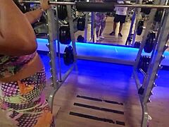 Natural Tits Bent Over Doggy Fuck Monster Cock Gym Public