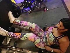 Natural Tits Bent Over Doggy Fuck Monster Cock Gym Public