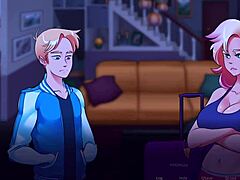 Blonde mommy slut gives blowjob in Woodchester gameplay part 8