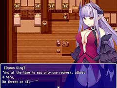 rei demonio rides intensely for revenge against hero