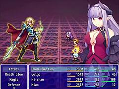 rei demonio rides intensely for revenge against hero