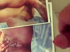 Deep receives cum tribute masturbation