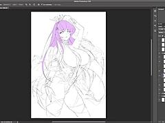 Athena from Saint Seiya with her big boobs in a hentai cosplay