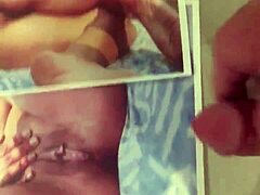 Deep receives cum tribute masturbation