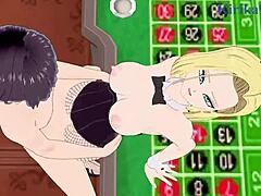 I watch Android 18 and Chi-Chi bunny girls in intense sex from Dragon Ball hentai