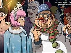 Young Bunny Girl Throat Fucked Hard by Old Man in Hentai