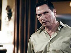 Christie Stevens takes double penetration from family.