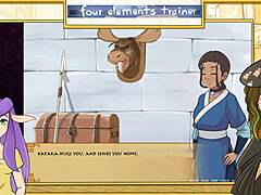 Avatar Last Airbender Trainer Part 13 Features Lesbian Orgy With Big Tits And Anal