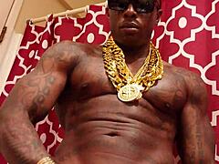 brunette hallelujah johnson worships huge black monster cock while jerking off solo