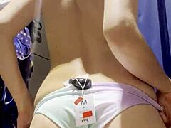 hidden cam catches latina teen in store fitting room