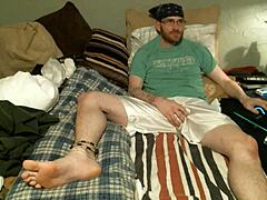 gay bro stroking big rod on webcam