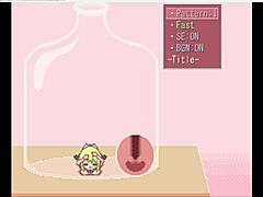 i am a curvy college girl with huge boobs playing a fun game where i assfuck a bottle in my cute outfit, but it's so exciting and horny