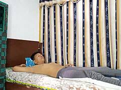 Fucking stepsister's tight pussy and cumming in her mouth