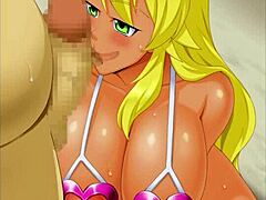 hentai fan scores with busty blonde milf