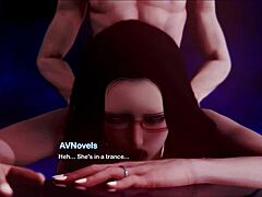 exploring the inn in anime adventure game