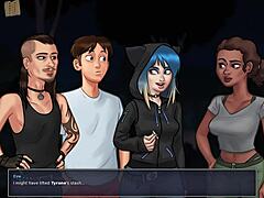 Amateur summer story 67: Adult visual novel walkthrough with ecchi elements