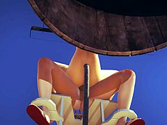 Hentai uncensored 3D - Kitty gives boobjob and gets creampied in manga game