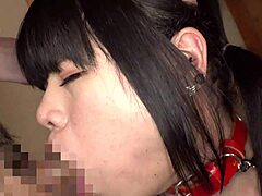 A man's daughter has anal sex many times and drools in this video