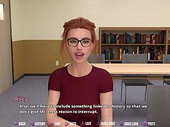 3D animated creampie with a naughty redhead in College Kings 2:11