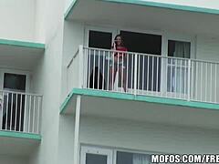 she knows what's worth calling her bf for 😏 flashing shaved tits