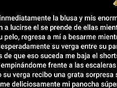 Japanese teen with big natural saggy tits at creampie sex with older guy in japan