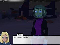 18titans episode 55 shows women loving in cartoon dating game