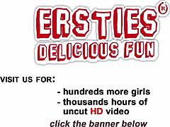 These amateur lesbians dive into anal beads and dildo fun together