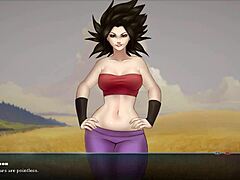 Beautiful Bulma’s big boobs and great skills in anime game
