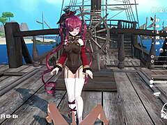 fuck the big-breasted captain