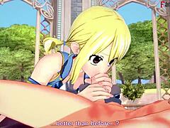 I-I can't believe Lucy Heartfilia is sucking so deep in Fairy Tail, it's sheer fantasy!