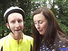 British MILF gets her ass fucked in glory hole scene