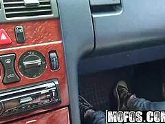 stranded teen Beatrix Glower gets banged in car - Mofos