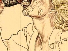 Vintage erotic art brings steamy illustrations to life