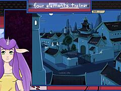 Azula showers in Avatar Four Elements Trainer 21