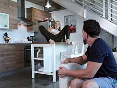 Damn! Sloan Harper Bent Over by Stepson in Homework!