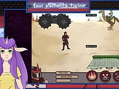 Azula showers in Avatar Four Elements Trainer 21