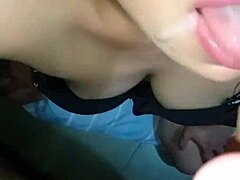 uh, parents ain’t home, so my stepbro asked me to help him finish with my mouth!