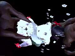 i watch two bbc guys fuck this bigboobs chick in 3d