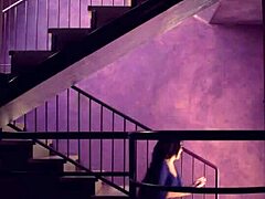 can this milf squirt harder in public stairwell?