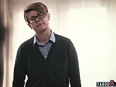 that emo student gets her pussy licked and ass fucked right after class