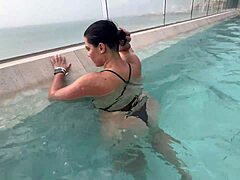 I met a stranger at the pool and he fucked me hard in a coastal hotel