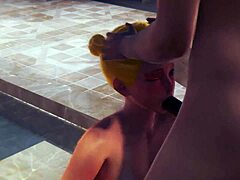 Asian Girl In Bath Gets Hardcore Doggystyle Fuck And Blowjob!