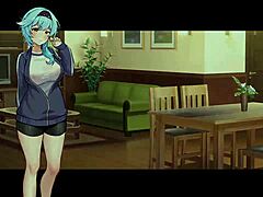 Busty Delivery Worker Exposed In Anime Game