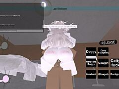 Yo, check this wild Roblox whore riding big black cock like a pro!